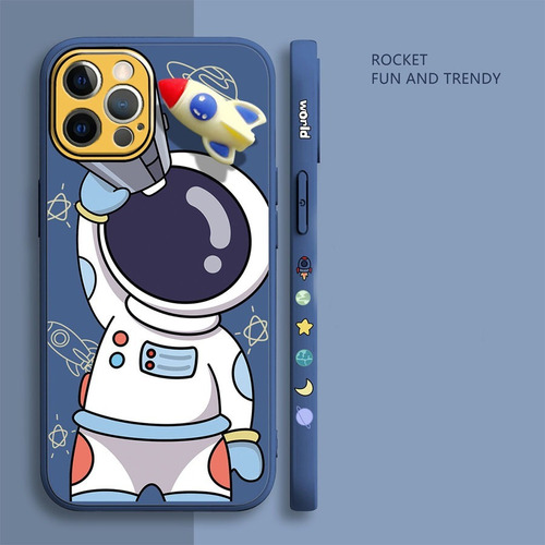 Astronauta De Desenho Animado Para iPhone 11/12/13 Promax