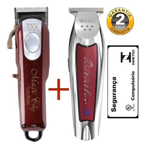 Combo Wahl Detailer Cordless Sem Fio + Magic Clip Sem Fio