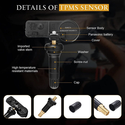 Sensor Caucho Presion Aire Dodge Ram 1500 2500 Tpms 433mhz Foto 2