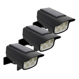 Kit 3 Luminaria Solar Led Com Sensor De Movimento Refletor