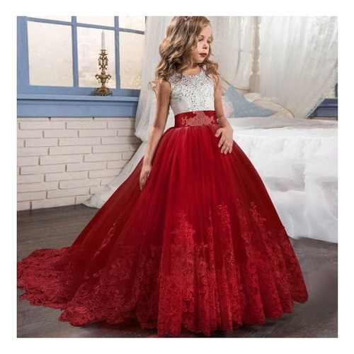 Vestido De Noiva Para Meninas Red Princess Dress