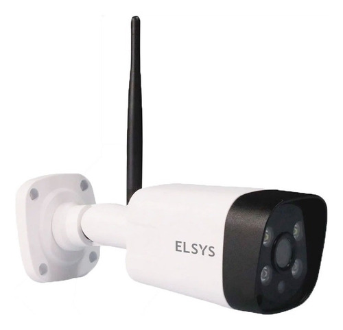 Câmera De Segurança Elsys Esc-wb3f Com Resolução De 2mp Visão Noturna Incluída Branca
