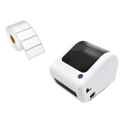 Impresora Térmica + Etiqueta Código Barra Paquete Full Color Blanco | Envío gratis