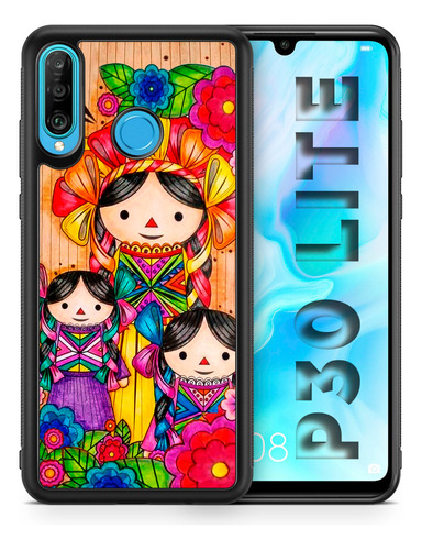 Funda Huawei P30 Lite Tpu Lele Muñeca Mexicana Uso Rudo