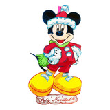 Figura De Foamy Mickey Mouse Navidad 1m