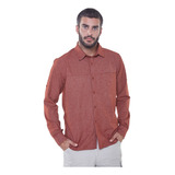 Camisa Hombre Liviana Verano Urbana Trekking Montagne Bolt