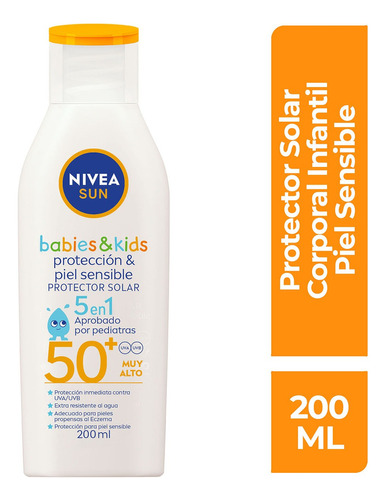 Protector Solar Nivea Sun Babies & Kids Fps 50+ 200 Ml 