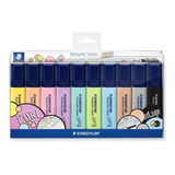 Estuche X 10 Resaltadores Staedtler 6 Pastel Y 4 Vintage