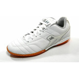 Tenis Mathaus Premium Futsal Couro Bco