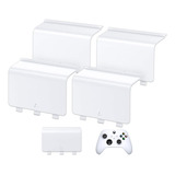 4 Tapas Bateria Porta Pila Control Xbox One Serie S X Blanco