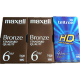 Vhs Video Cassette , 3 Unidades Maxcell/ Teltron