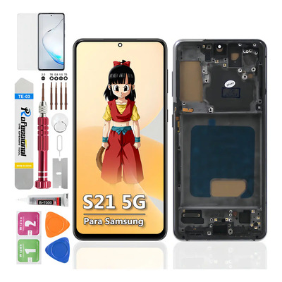 Okbichi Incell Pantalla Para Samsung S21 5g Con Macro Sm-g991b, Sm-g991b/ds, Sm-g991u, Sm-g991u1, Sm-g991w, Sm-g991n, Sm-g9910, Sm-g991q, Scg09