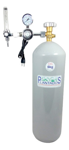 Kit Com Cilindro De 6kg P/ Injeção De Co2 Em Estufas