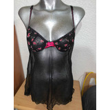 Baby Doll Usado , Negro, T-m ,  Copa 34b