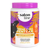 Creme Para Pentear Cabelo Brilho Máximo Salon Line 1kg