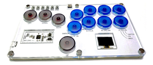 Botón Mecánico Arcade Joystick Para Pc/ps4/switch Azul