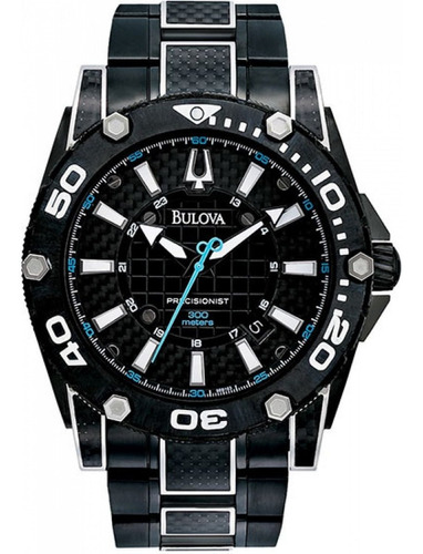 Relógio Bulova Precisionist Champlain Orig 98b153 Black