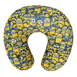 Almohada Cuello Relax Viaje Cervical Confort Minions Grande