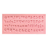 Molde Silicone Alfabeto Maiúsculo Letras Biscuit Resina Top