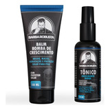 Kit Balm Para Barba + Tonico Crescimento Barba Robusta