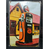 Placa Decorativa Retro Gasolinera Ruta 66