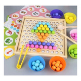 Juego Didactico De Madera Sensorial Motricidad Fina Niños Uy