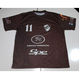 Remera Handball De Platense Marrón #11 Detalles