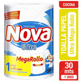 Toalla De Papel Megarollo Ultra Nova 1*30mt(2unidad) Super