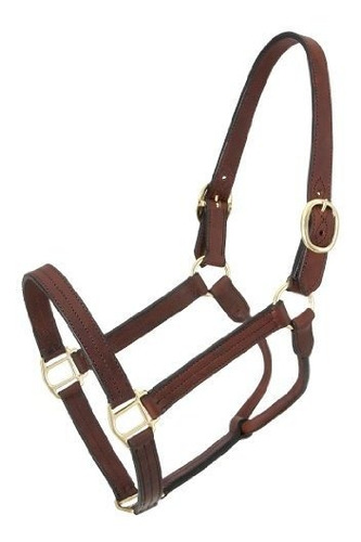 1 Tough Piel Royal King Pista Halter, Marrón, Caballo.