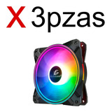 Ventilador Gaming Gamer Para Computadora Luz Led Rgb Kit 3pz