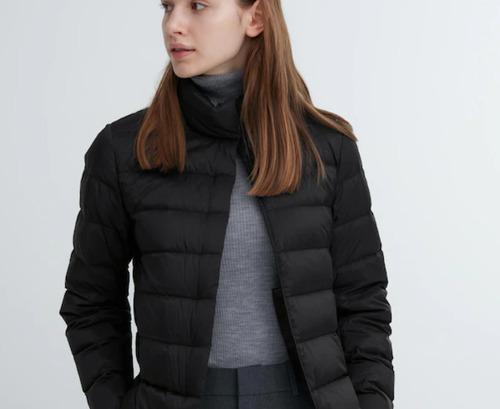 Campera Uniqlo Mujer Ultra Light Down. Negra. Talle Large