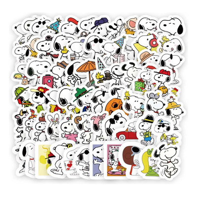 100 Pegatinas Decorativas De Snoopy