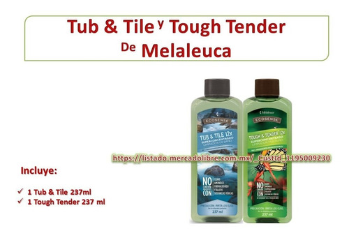 2p Limpiador Biodegradable Para Baño Tub Tile Y Tough Tender