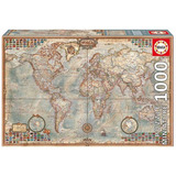 Puzzle Educa 1000 Piezas Miniatura Mapa Político 16764