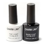 Base + Top Coat Charm Limit Uv/led Uñas Semipermanentes X2 