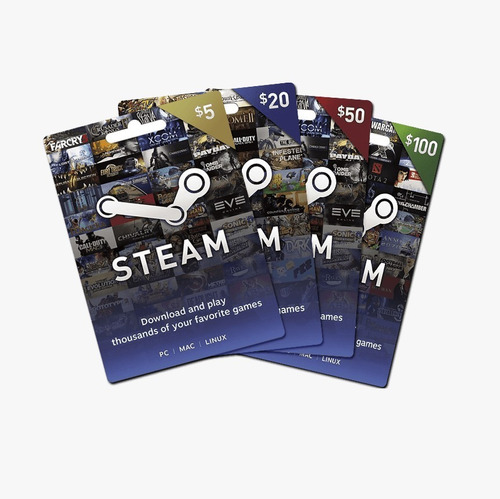 Steam Cartão Pré-pago R$ 21 Reais Crédito Card Gta V Dota 2