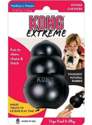 Juguete Para Perros Kong Extreme Negro Medium 16 Kg M