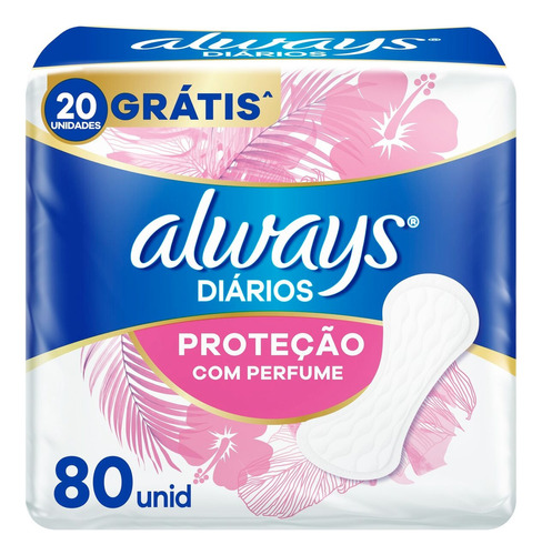 Always Protetor Diário Com Perfume 80 Unidades