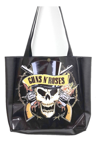 Bolsa Ecologica Cartera Tote Bag Guns And Roses 30x30