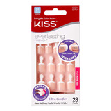 Kiss Everlasting - Kit De Uñas Postizas Francesas, Longitu.