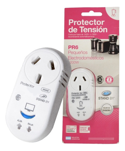 Protector De Tensión Enchufable Pr6 2200w Microondas