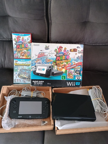 Nintendo Wii U Na Caixa Serial Batendo Desbloqueado+ 2 Jogos