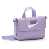 Bolsa Bandolera Para Niños 1l Nike Morado Color Hortensias/hortensias/blanco