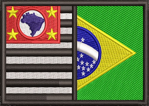 Patch Bordado Brasil C/ Estados Brasileiros Moto Club Ban704