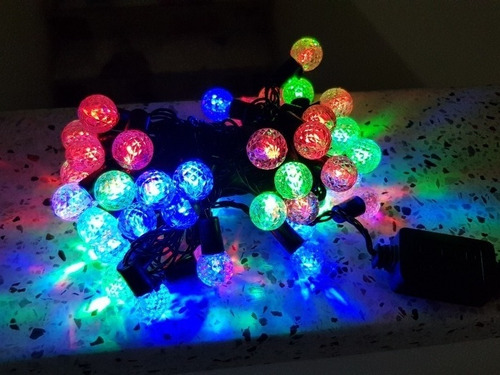 Luces Navideñas - Luz Bola Multicolor X 50 Bombillos