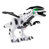 Dinosaurio Robot Mecanico Luz Sonido Y Echa Humo T-rex