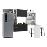 Cozinha Compacta Mesa Dobrável Mp2010 Sofia Multimóveis Bc/p