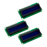 Paquete Display Lcd 16x2 Con I2c Azul Compatible Arduino