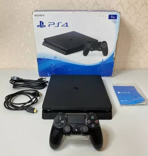 Console De Videogames Sony Ps4 4 Slim 1tb (1 Controle Original Sony, Mais 2 Jogos) - Blu-ray, 4g, Wi-fi.