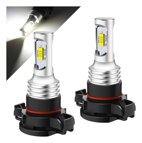 2pcs Kits De Led Faros H16/5202 Csp 80w, 6000k, 3200lm